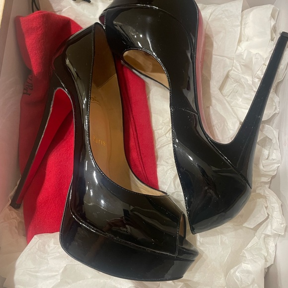 Lady peep toe 150mm patent leather - Picture 1 of 7